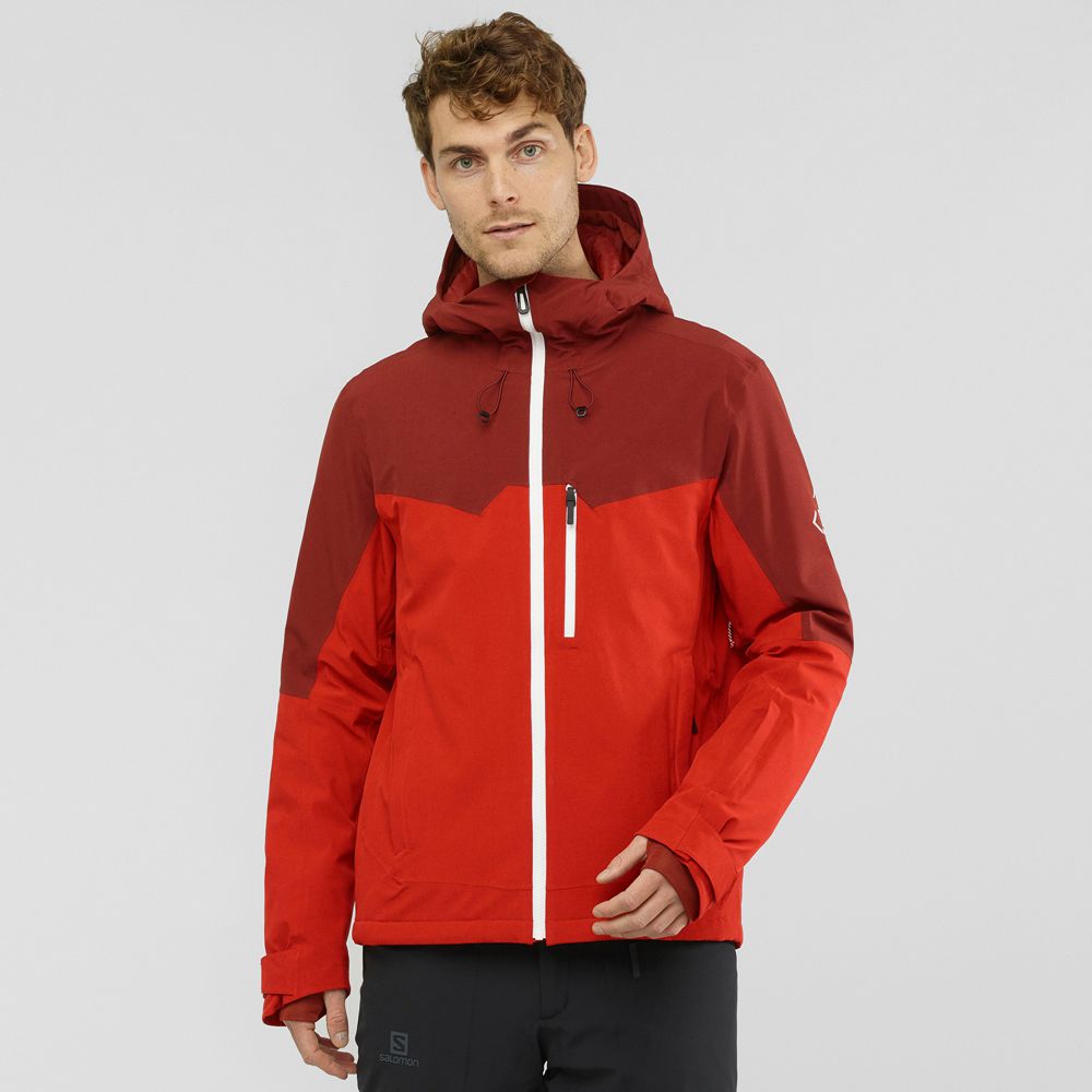 Salomon UNTRACKED Chaqueta Esqui Hombre - Burdeos - Colombia (54793-CBZD)